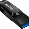 Флешка USB Sandisk Ultra Dual Drive Go 64ГБ, USB3.1, черный [sdddc3-064g-g46]