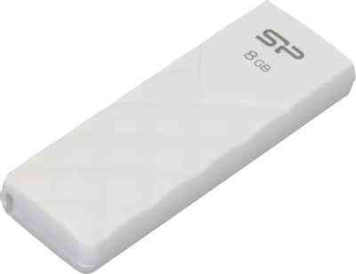 Флешка USB Silicon Power Ultima U03 8ГБ, USB2.0, белый [sp008gbuf2u03v1w]