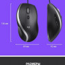 Мышь Logitech M500s, оптическая, проводная, USB, черный и серебристый [910-005784]