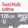 Карта памяти microSDXC UHS-I Sandisk Ultra 128 ГБ, 100 МБ/с, Class 10, SDSQUNR-128G-GN6MN, 1 шт., без адаптера