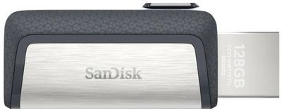 Флешка USB Sandisk Ultra Dual Drive 256ГБ, USB3.0, серый и черный [sdddc2-256g-g46]