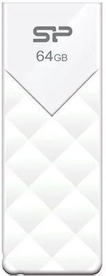 Флешка USB Silicon Power Ultima U03 64ГБ, USB2.0, белый [sp064gbuf2u03v1w]