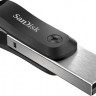 Флешка USB Sandisk iXpand Go 128ГБ, USB3.0, черный и серебристый [sdix60n-128g-gn6ne]