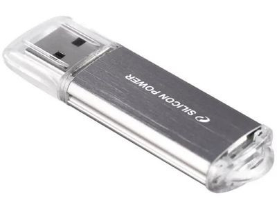 Флешка USB Silicon Power Ultima II-I Series 64ГБ, USB2.0, серебристый [sp064gbuf2m01v1s]
