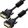 Кабель GREENCONNECT GCR-52996, DVI-D (m) (прямой) - DVI-D (m) (прямой), GOLD , ферритовый фильтр , круглое, 1.8м, пакет, черный