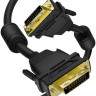 Кабель GREENCONNECT GCR-52996, DVI-D (m) (прямой) - DVI-D (m) (прямой), GOLD , ферритовый фильтр , круглое, 1.8м, пакет, черный