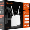 Wi-Fi роутер TENDA 4G06, N300, белый