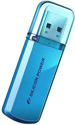 Флешка USB Silicon Power Helios 101 64ГБ, USB2.0, синий [sp064gbuf2101v1b]