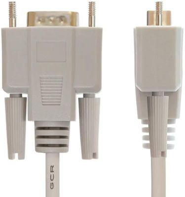 Кабель GREENCONNECT GCR-DB9CM2M, COM 9pin (m) (прямой) - COM 9pin (m) (прямой), круглое, 1.8м, пакет, серый [gcr-db9cm2m-1.8m]