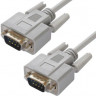 Кабель GREENCONNECT GCR-DB9CM2M, COM 9pin (m) (прямой) - COM 9pin (m) (прямой), круглое, 1.8м, пакет, серый [gcr-db9cm2m-1.8m]
