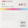Карта памяти microSDXC UHS-I U1 Hikvision 64 ГБ, 92 МБ/с, Class 10, HS-TF-C1(STD)/64G/Adapter, 1 шт., переходник SD