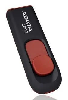 Флешка USB A-Data Classic C008 32ГБ, USB2.0, красный и черный [ac008-32g-rkd]