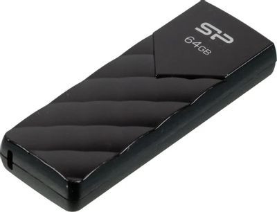 Флешка USB Silicon Power Ultima U03 64ГБ, USB2.0, черный [sp064gbuf2u03v1k]