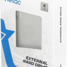 Внешний диск HDD NETAC K338, 4ТБ, серебристый [nt05k338n-004t-30sl]