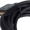 Кабель Display Port 1.2v, DisplayPort (m) - DisplayPort (m), GOLD , 5м, черный