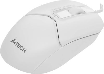 Мышь A4TECH Fstyler FM12S, оптическая, проводная, USB, белый [fm12s white]
