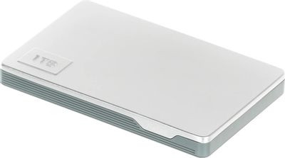 Внешний диск HDD NETAC K338, 1ТБ, серебристый [nt05k338n-001t-30sl]