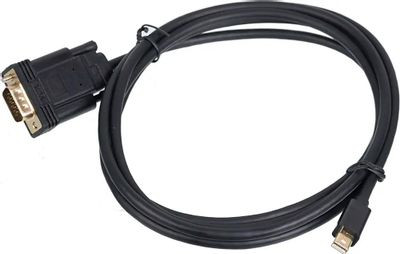 Кабель 1.1v, miniDisplayPort (m) - VGA (m), GOLD , 2м, черный