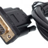 Кабель 1.1v, miniDisplayPort (m) - VGA (m), GOLD , 2м, черный