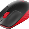 Мышь Logitech M190, оптическая, беспроводная, USB, черный и красный [910-005908]