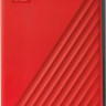 Внешний диск HDD WD My Passport WDBPKJ0050BRD-WESN, 5ТБ, красный