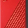 Внешний диск HDD WD My Passport WDBPKJ0050BRD-WESN, 5ТБ, красный