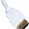 Переходник HDMI (m) - VGA (f), GOLD , 0.1м, белый