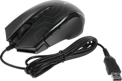 Мышь A4TECH X89 Maze, игровая, оптическая, проводная, USB, черный [x89 (maze)]