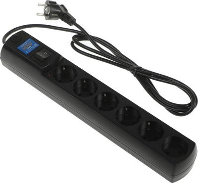 Сетевой фильтр PowerCube SPG6-B1,9M, 1.9м, черный