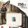 Карта памяти microSDXC UHS-I U3 Kingston Canvas Go! Plus 256 ГБ, 170 МБ/с, Class 10, SDCG3/256GBSP, 1 шт., без адаптера