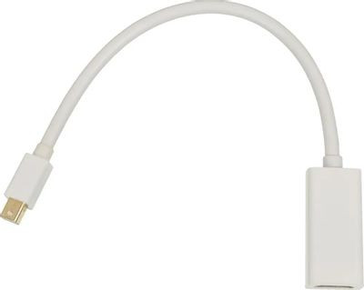 Переходник HDMI miniDisplayPort (m) - HDMI (f), 0.2м, белый