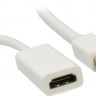 Переходник HDMI miniDisplayPort (m) - HDMI (f), 0.2м, белый