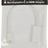 Переходник HDMI miniDisplayPort (m) - HDMI (f), 0.2м, белый