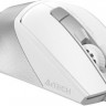 Мышь A4TECH Fstyler FG45CS Air2, оптическая, беспроводная, USB, белый и серебристый [fg45cs air2 usb (silver white)]