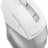 Мышь A4TECH Fstyler FG45CS Air2, оптическая, беспроводная, USB, белый и серебристый [fg45cs air2 usb (silver white)]