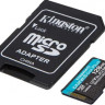 Карта памяти microSDXC UHS-I U3 Kingston Canvas Go! Plus 128 ГБ, 170 МБ/с, Class 10, SDCG3/128GB, 1 шт., переходник SD