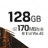 Карта памяти microSDXC UHS-I U3 Kingston Canvas Go! Plus 128 ГБ, 170 МБ/с, Class 10, SDCG3/128GB, 1 шт., переходник SD