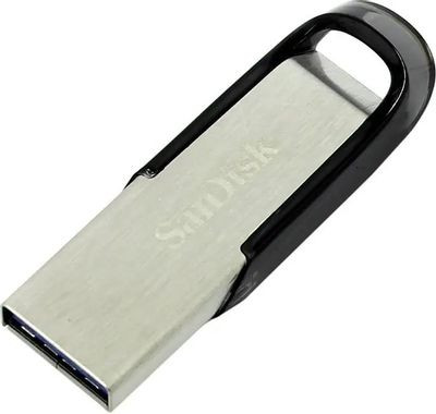 Флешка USB Sandisk Cruzer Ultra Flair 64ГБ, USB3.0, серебристый и черный [sdcz73-064g-g46]