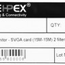 Кабель VGA DB15 (m) - DB15 (m), ферритовый фильтр , 15м, серый [cable15]