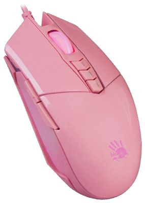 Мышь A4TECH Bloody P91s, игровая, оптическая, проводная, USB, розовый [p91s pink activated]