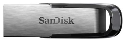 Флешка USB Sandisk Cruzer Ultra Flair 16ГБ, USB3.0, серебристый и черный [sdcz73-016g-g46]