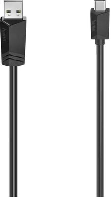 Кабель USB2.0 HAMA H-200632, USB Type-C (прямой) - USB A(m) (прямой), 1.5м [00200632]