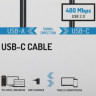 Кабель USB2.0 HAMA H-200632, USB Type-C (прямой) - USB A(m) (прямой), 1.5м [00200632]