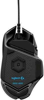 Мышь Logitech G502 Hero, игровая, оптическая, проводная, USB, черный [910-005474]