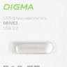 Флешка USB Digma DRIVE3 512ГБ, USB3.0, серебристый [dgfum512a30sr]