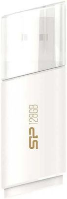 Флешка USB Silicon Power Blaze B06 128ГБ, USB3.0, белый [sp128gbuf3b06v1w]