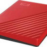 Внешний диск HDD WD My Passport WDBYVG0020BRD-WESN, 2ТБ, красный