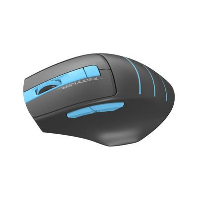 Мышь A4TECH Fstyler FG30, оптическая, беспроводная, USB, серый и синий [fg30 blue]