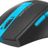 Мышь A4TECH Fstyler FG30, оптическая, беспроводная, USB, серый и синий [fg30 blue]