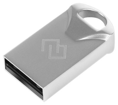 Флешка USB Digma DRIVE2 16ГБ, USB2.0, серебристый [dgfum016a20sr]